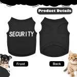 4 Piece Small Dog Clothes Set XXS Black 4