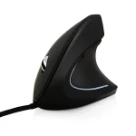 Ergonomic Vertical Wired Mouse 6 Button Black 1