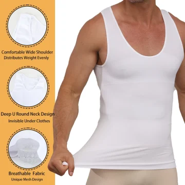 Deep U Neck Shaper Compression Vest 2