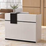 Modern Reception Desk with Storage Cabinet 2