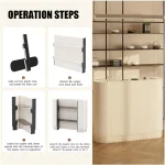 Oval White Reception Desk for Home Offices 6