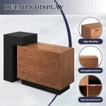 59-Inch L-Shaped Reception Desk Cabinet 4