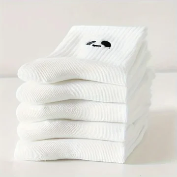 Soft White Expression Crew Socks 10 Pairs 1