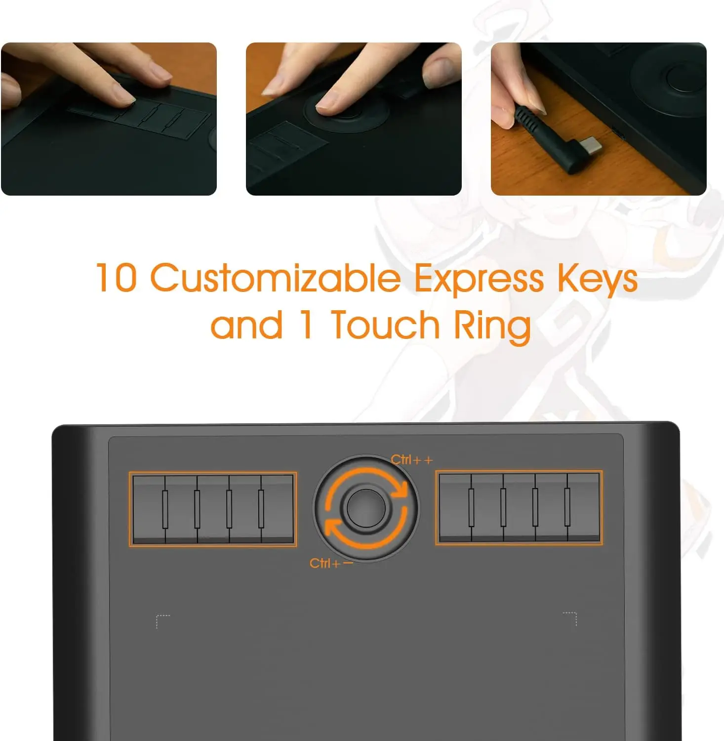 GAOMON M10K Graphic Drawing Tablet with Stylus 6 GAOMON M10K Graphic Drawing Tablet with Stylus 6