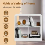 Kids 4-Cube Toy Storage Bookcase 4