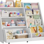 Kids Sling Bookshelf With Movable Drawer 6
