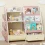 Kids Sling Bookshelf with Toy Organizer