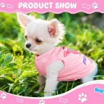 Pink Puppy Shirts Set for Small Dogs 3