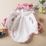 Leopard Fleece Dog Hoodie Coat 3