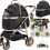 2-in-1 High-Wheel Pet Stroller Car Carrier