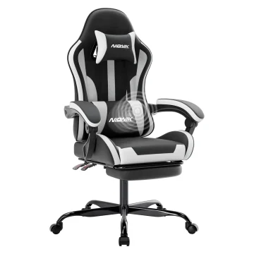 Ergonomic Massage Gaming Chair Footrest 1