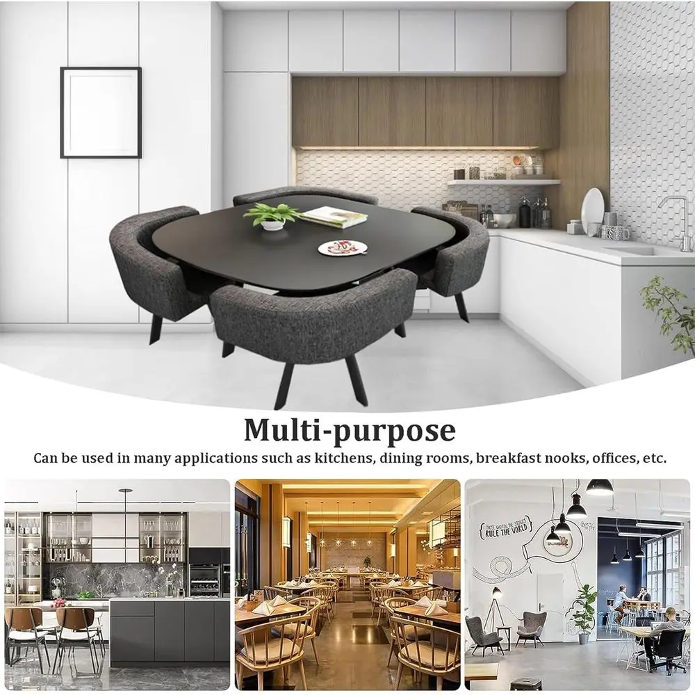 Compact Dining Table Set with 4 Chairs 6 Compact Dining Table Set with 4 Chairs 6