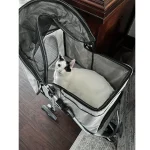 Wedyvko 3 Wheel Foldable Pet Stroller Carrier 5