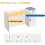 Modern Reception Desk with Display Shelf 6