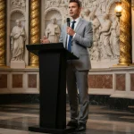 Metal Podium Desk for Church School Office 1