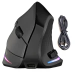 Rechargeable Tri-Mode Vertical Mouse 7 Button 6