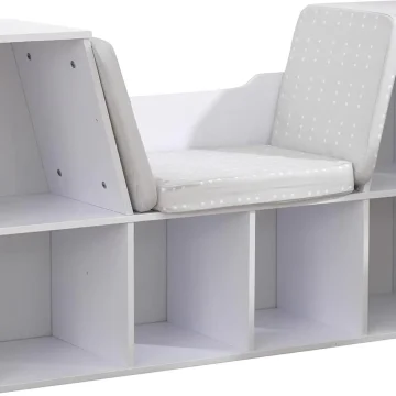 Kids Bookcase Reading Nook Storage Bench 1