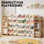 Kids Toy Storage Organizer 20 Bins White 5