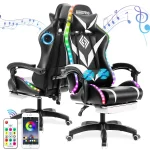 RGB Gaming Chair with Bluetooth Massage 1