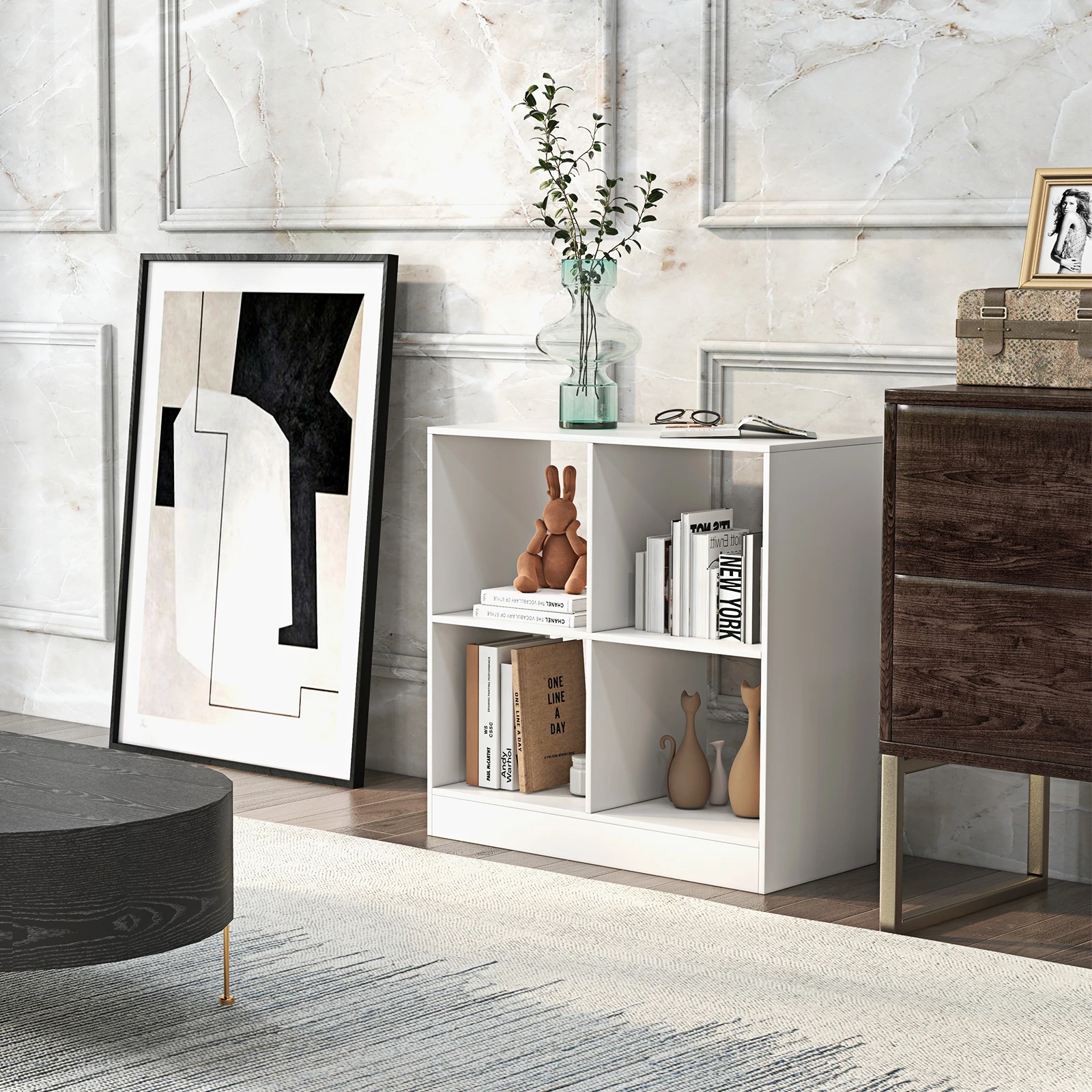 Kids 4-Cube Toy Storage Bookcase 2 Kids 4-Cube Toy Storage Bookcase 2