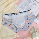 Floral Ice Silk Boxer Briefs Set 5
