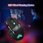 5500 DPI Wired Gaming Mouse with RGB Light 2
