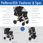 Heavy Duty Pet Stroller for Dogs and Cats 6