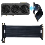PCIe Gen3 x16 EMI Shielded 90-180 GPU Riser 1
