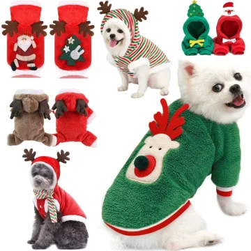 Christmas Dog Hoodie Coat for Small Pets 1