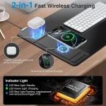 15W Wireless Charging Mouse Pad Phone Stand 2