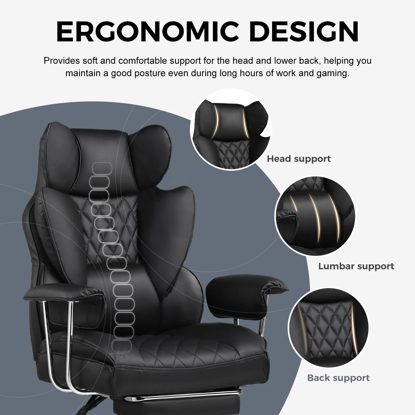 Big and Tall Gaming Chair Footrest 6 Big and Tall Gaming Chair Footrest 6