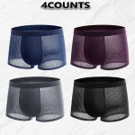 Ice Silk Mesh Boxer Briefs 4 Pack 1