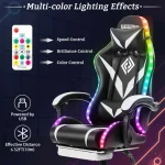 RGB Gaming Chair with Bluetooth Massage 3