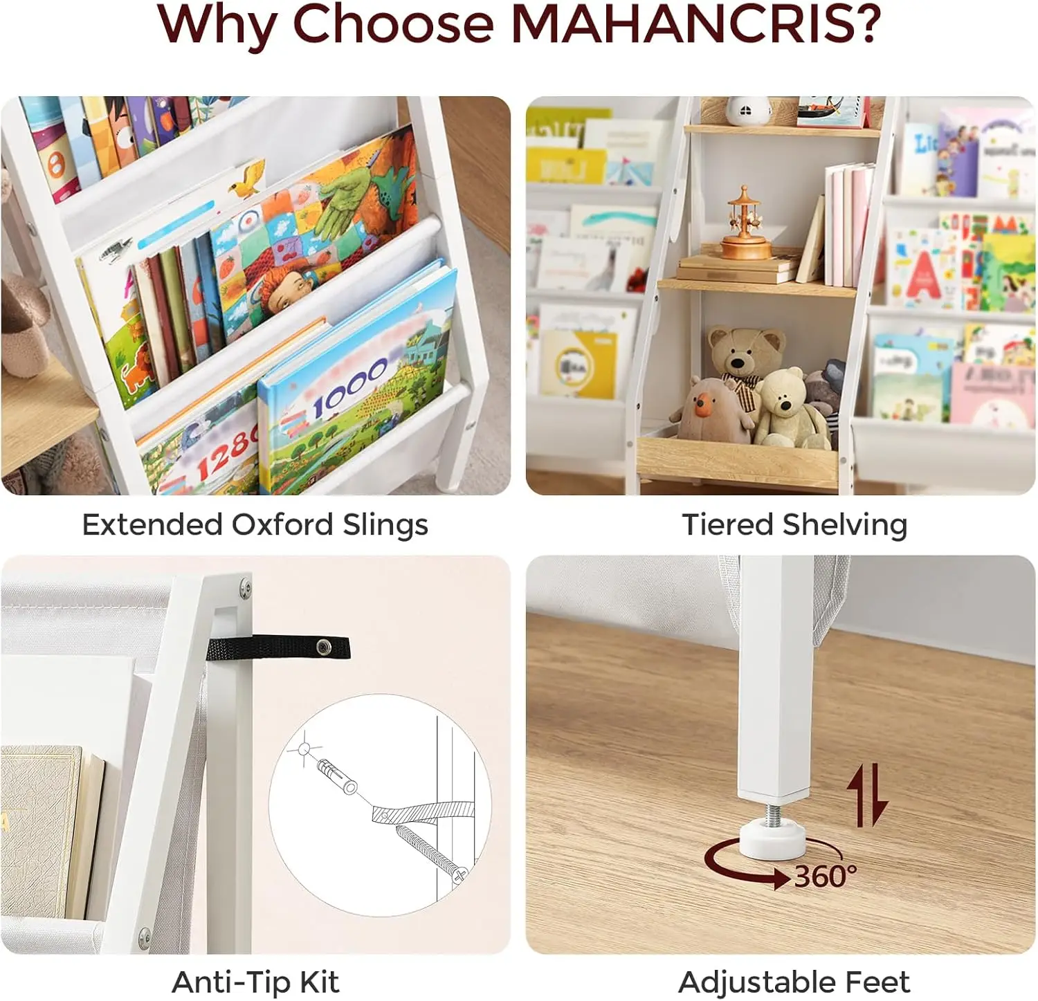 3-Tier Kids Bookcase Toy Organizer 5 3-Tier Kids Bookcase Toy Organizer 5