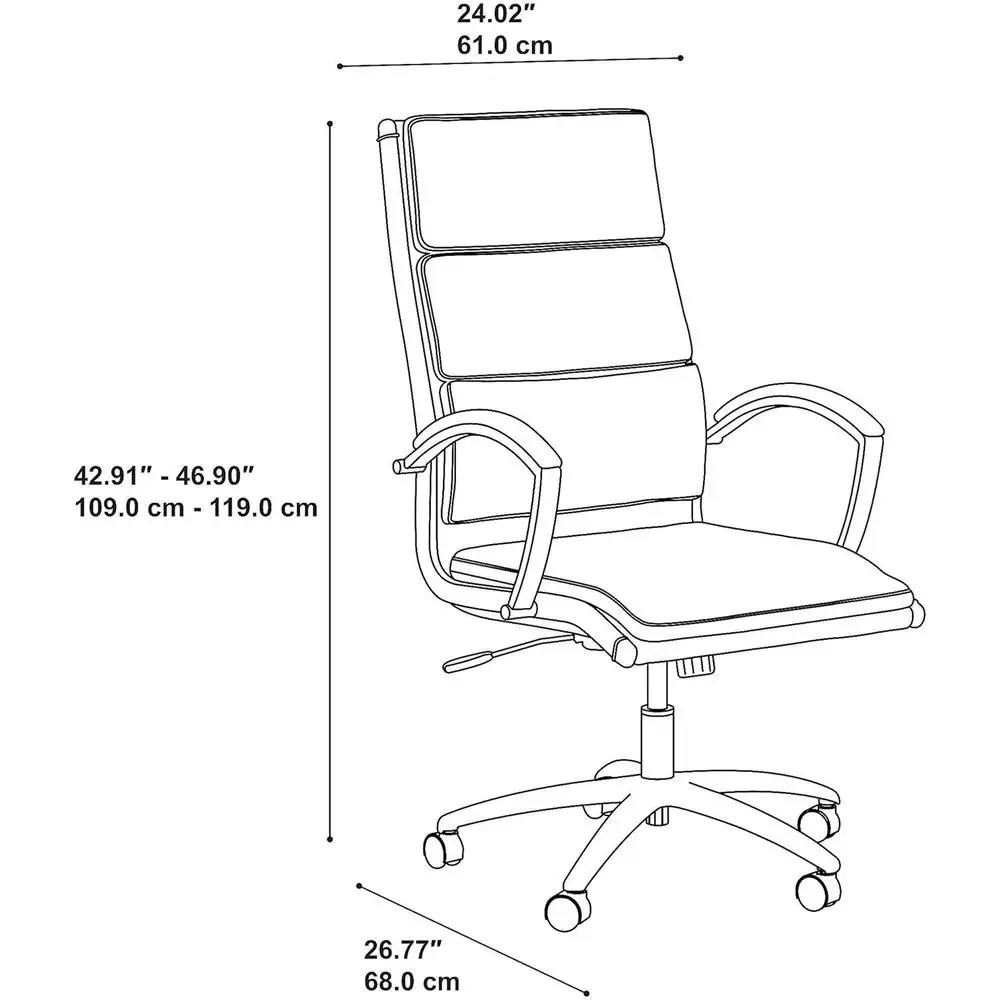 Black High-Back Executive Office Chair 2 Black High-Back Executive Office Chair 2