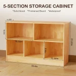 Montessori Kids Bookshelf Toy Organizer 2