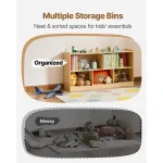 Montessori Kids Toy Storage Bookshelf 4