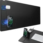Wireless Charging Desk Mat with Phone Stand 1