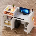 59-Inch LED Reception Desk Display Shelf 3