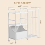 White Kids Bookshelf Toy Organizer 2