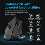 Rechargeable Tri-Mode Vertical Mouse 7 Button 1