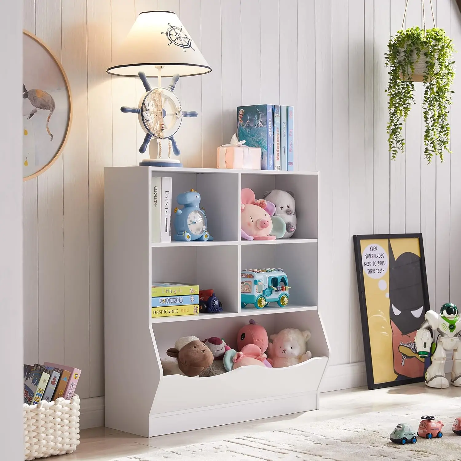 Kids Toy Storage Organizer with Bookshelf 5 Kids Toy Storage Organizer with Bookshelf 5