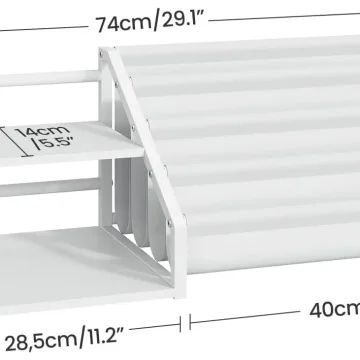 Kids Bookshelf with Sling Rack Storage 2