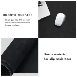 L Shape Corner Desk Mat 43.3-inch PU Leather 6