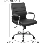 Rustic Gray Conference Table Chair Set 5