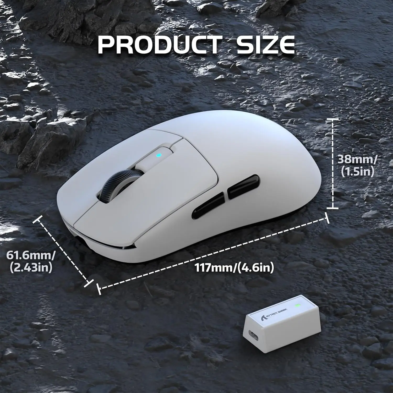 Attack Shark R6 8K Wireless Gaming Mouse 6 Attack Shark R6 8K Wireless Gaming Mouse 6