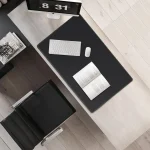 Extra Large PU Leather Desk Mat Cork Back 5