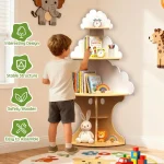 Kids Cloud Corner Bookshelf Organizer 6