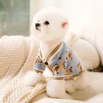 Striped Pet Cardigan Sweater Coat 3