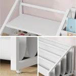 Kids Bookshelf with Sling Rack Storage 6